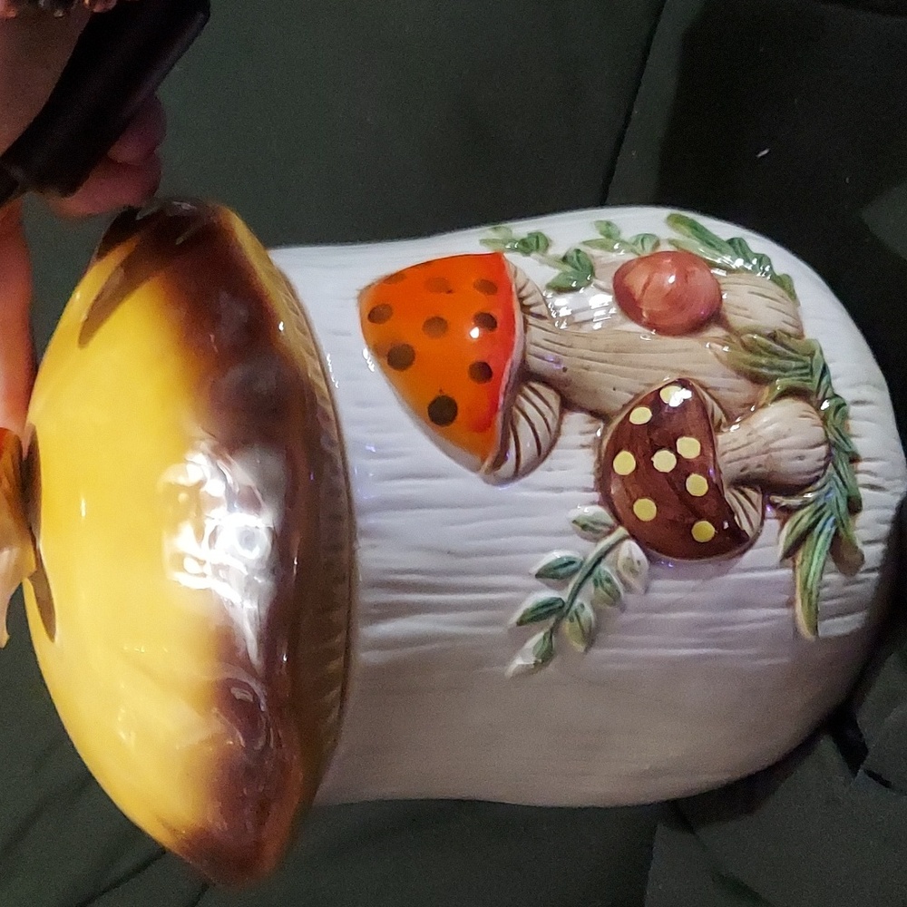 Rare Sears Merry Mushroom Xl Cookie Jar. Japan Sticker *update 145 To 75 - Picture 2 of 5